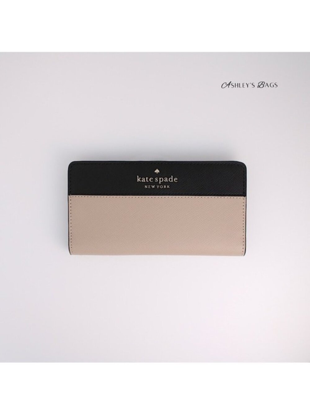 Kate Spade Staci Large Slim Bifold Wallet In Warm Beige